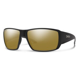 Smith Guide's Choice Sunglasses Polarized Chromapop in Matte Black with Bronze Mirror